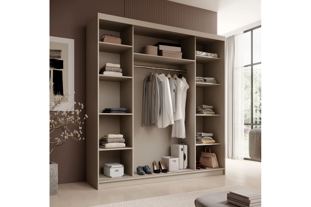 Schiebetürenschrank mit Spiegel Lumis 200