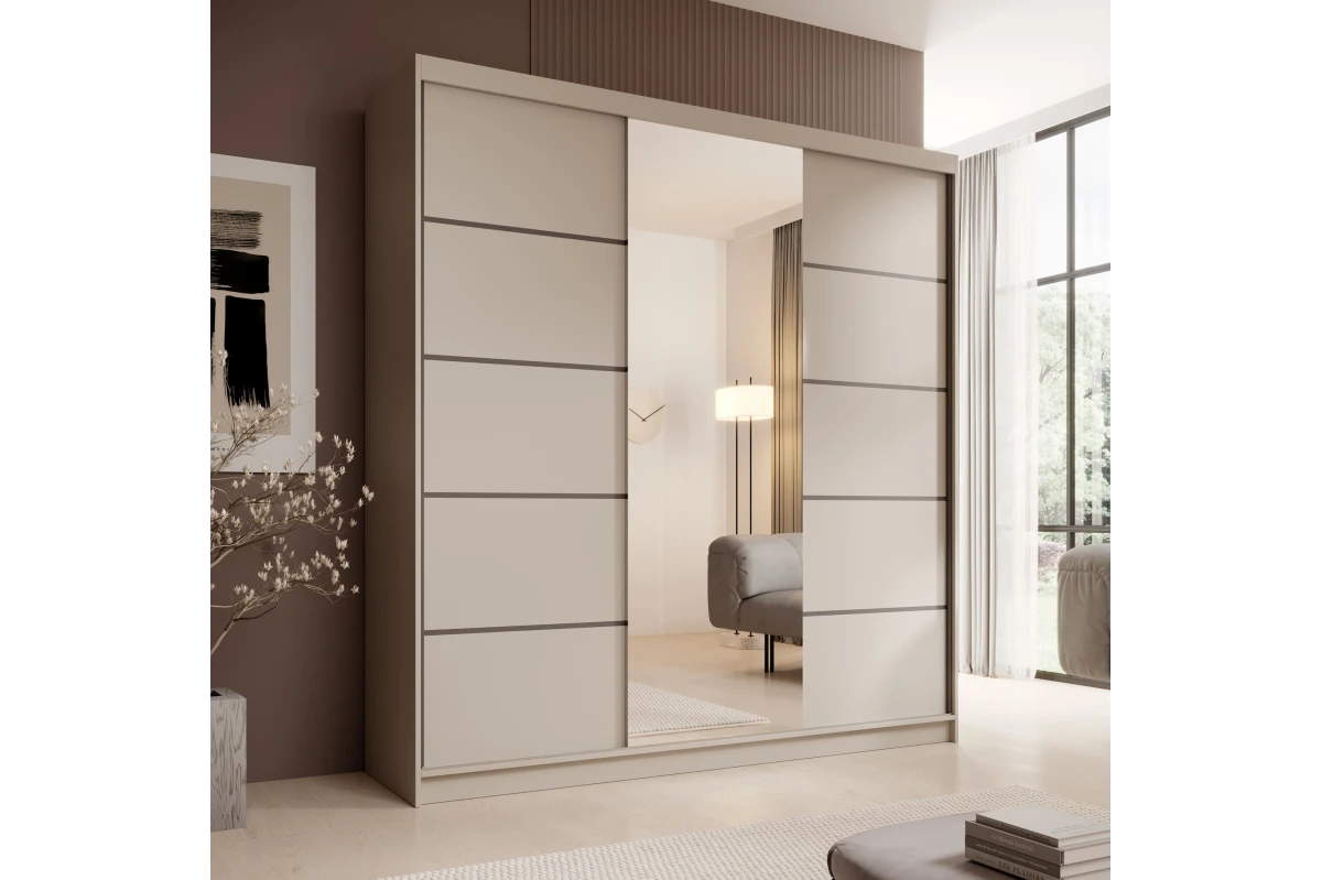 Schiebetürenschrank mit Spiegel Lumis 200