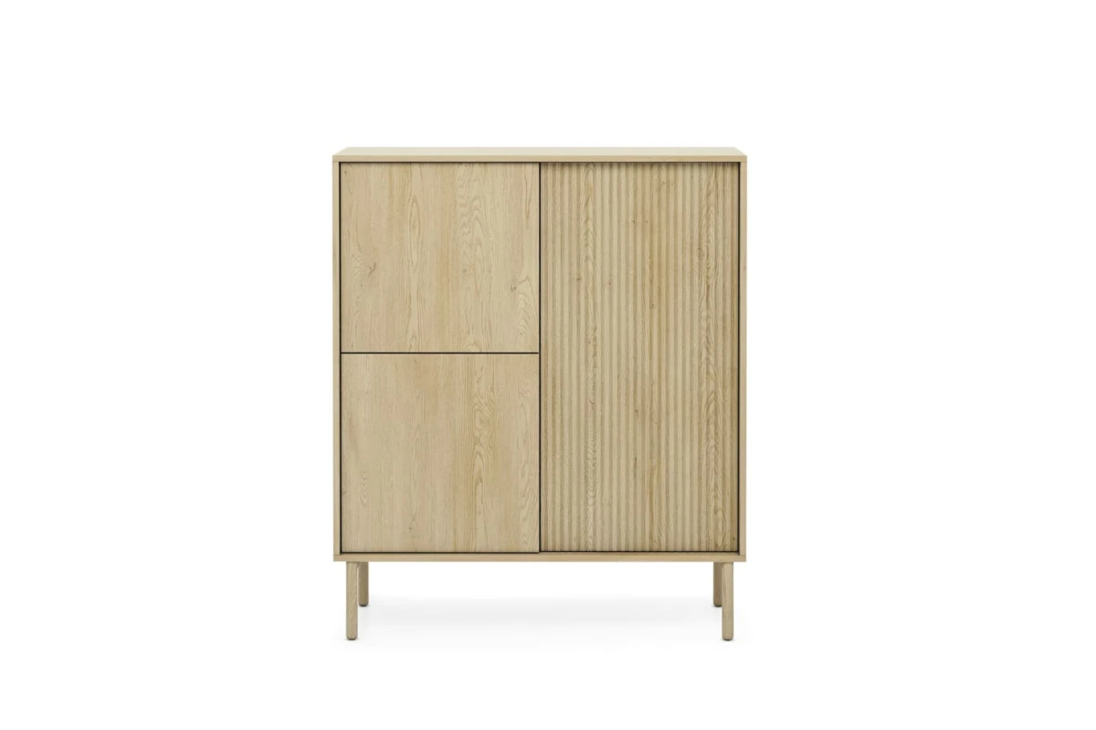 Hohe Kommode TAMI 3D – Eiche Cremona