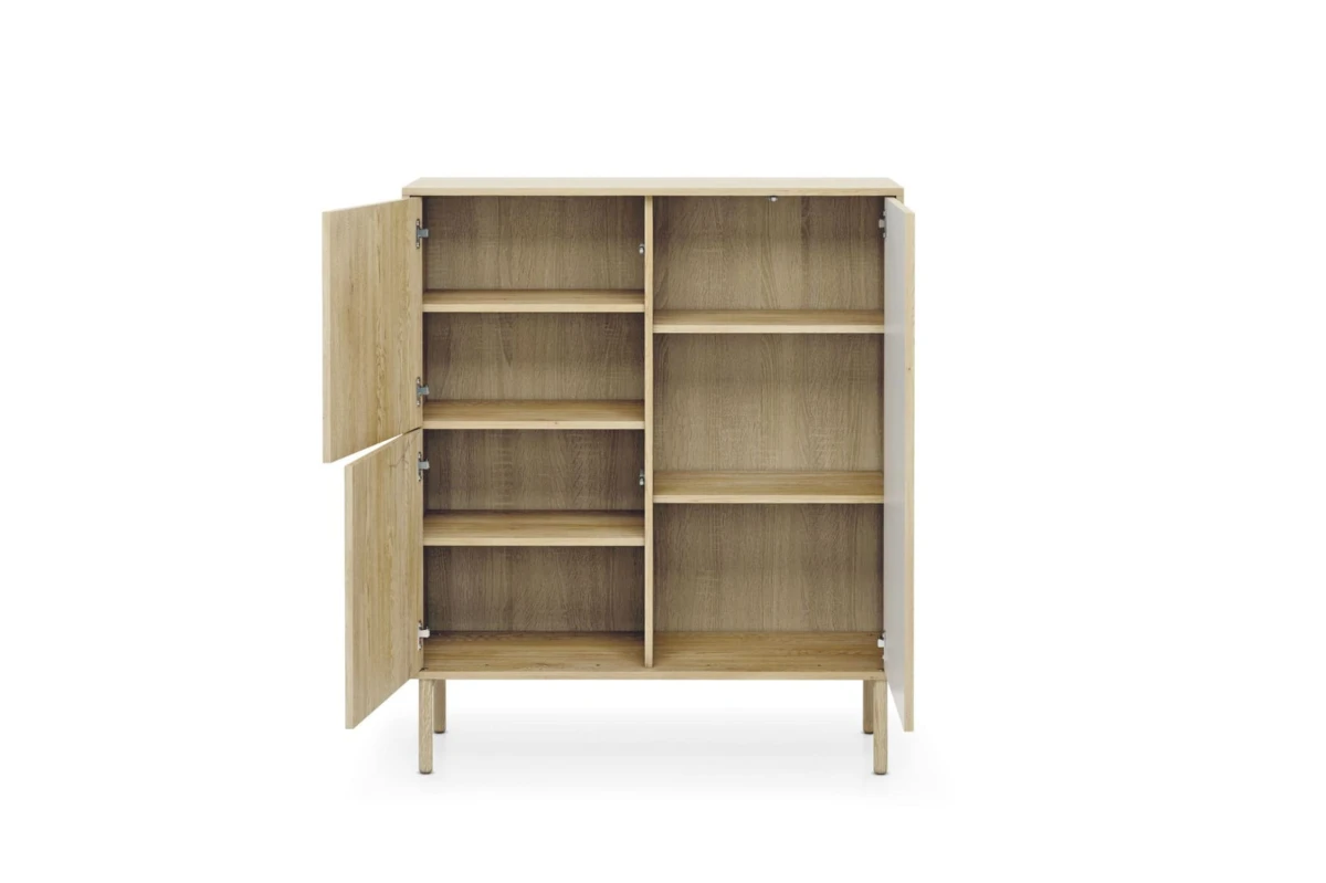 Hohe Kommode TAMI 3D – Eiche Cremona