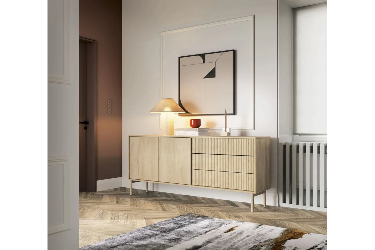 Kommode TAMI 187 2D3S – Eiche Cremona