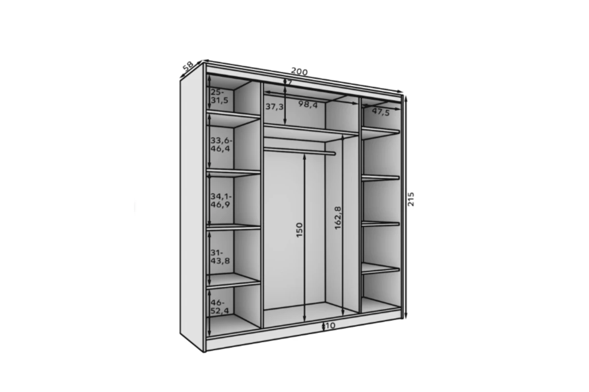 Schiebetürenschrank Tagra 200
