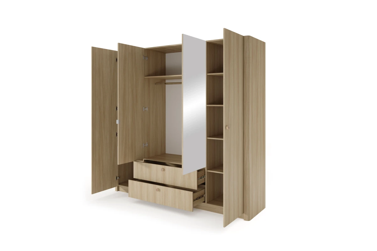 Kleiderschrank ARVI – Eiche Barista