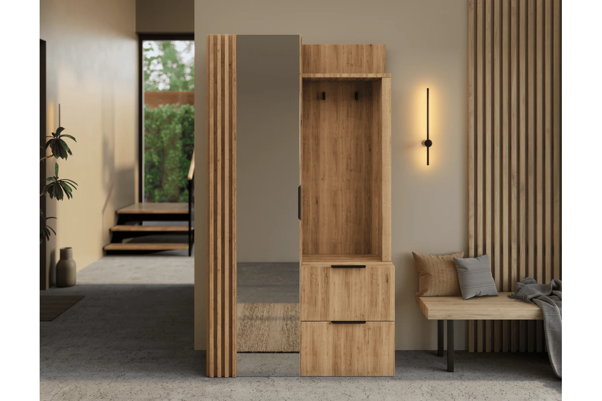 Garderobe VELLANO - Eiche Artisan