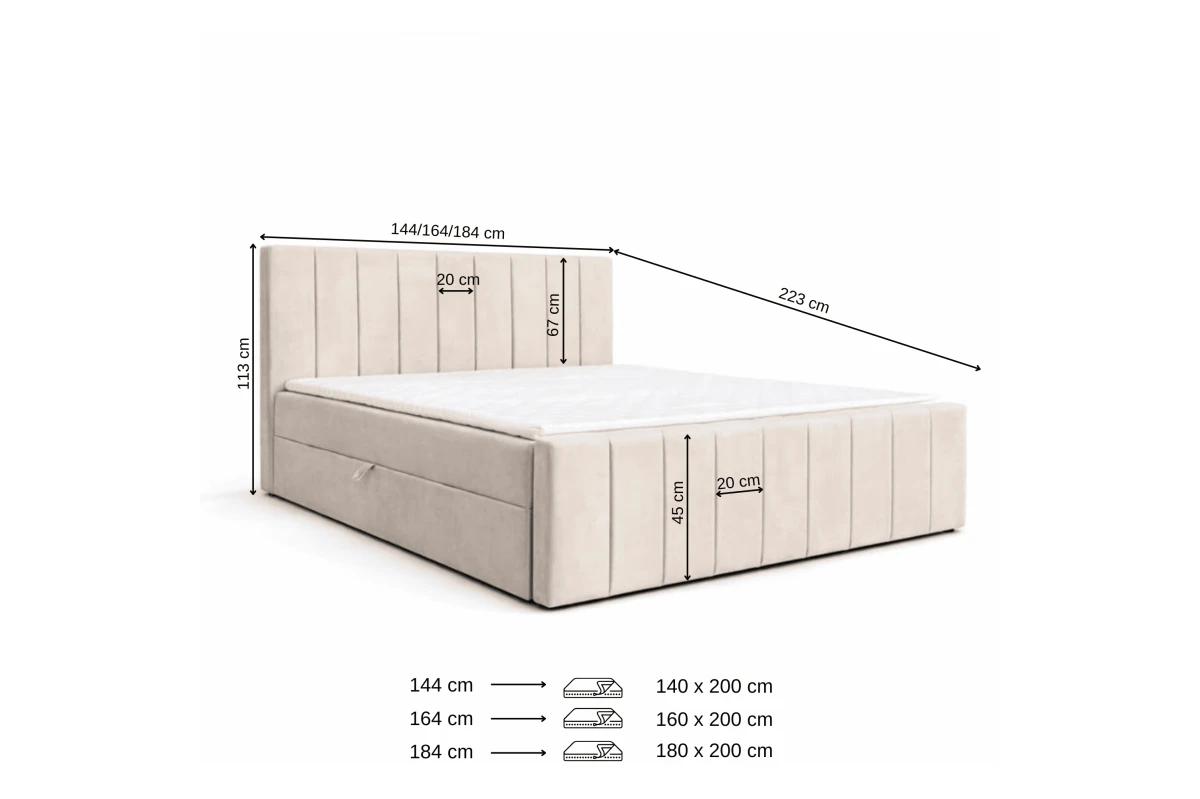 Boxspringbett 01 BIS 180x200