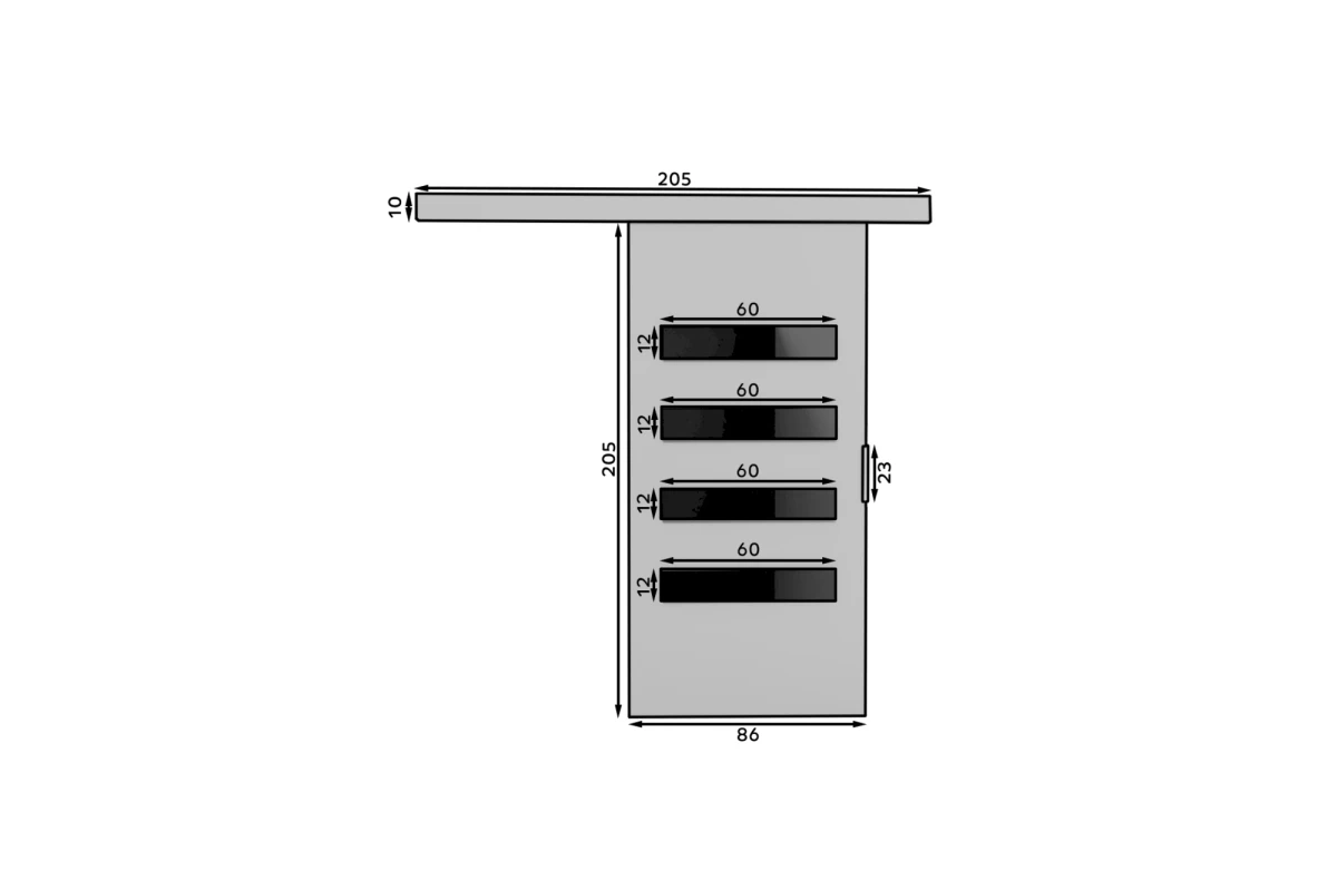 Wand-Schiebetür LIRMA 86