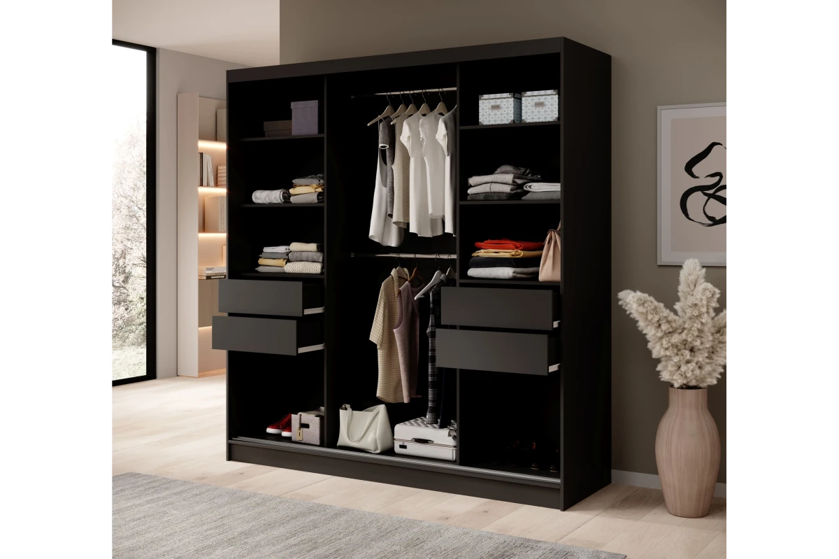 Schiebetürenschrank mit Spiegel MARCELLA 200