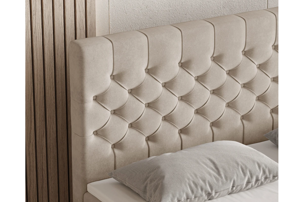 Chesterfield Boxspringbett 12 – mit Bettkasten und Topper