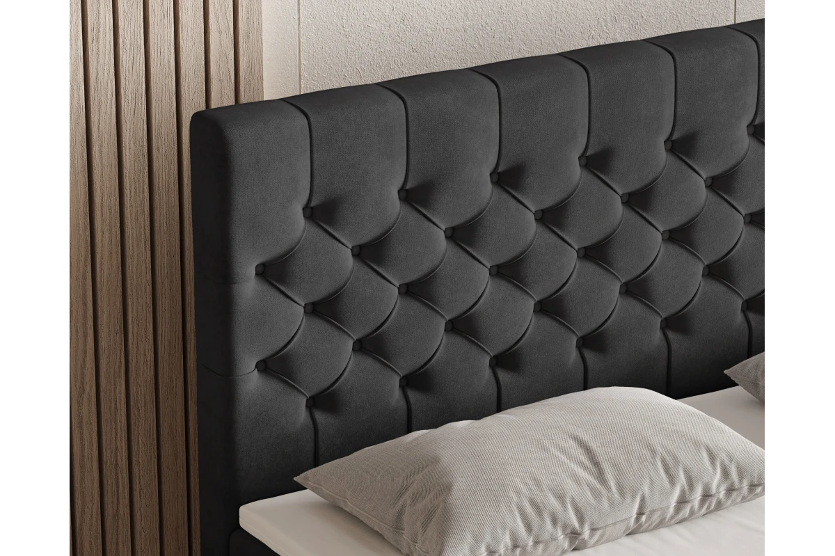 Chesterfield Boxspringbett 12 – mit Bettkasten und Topper