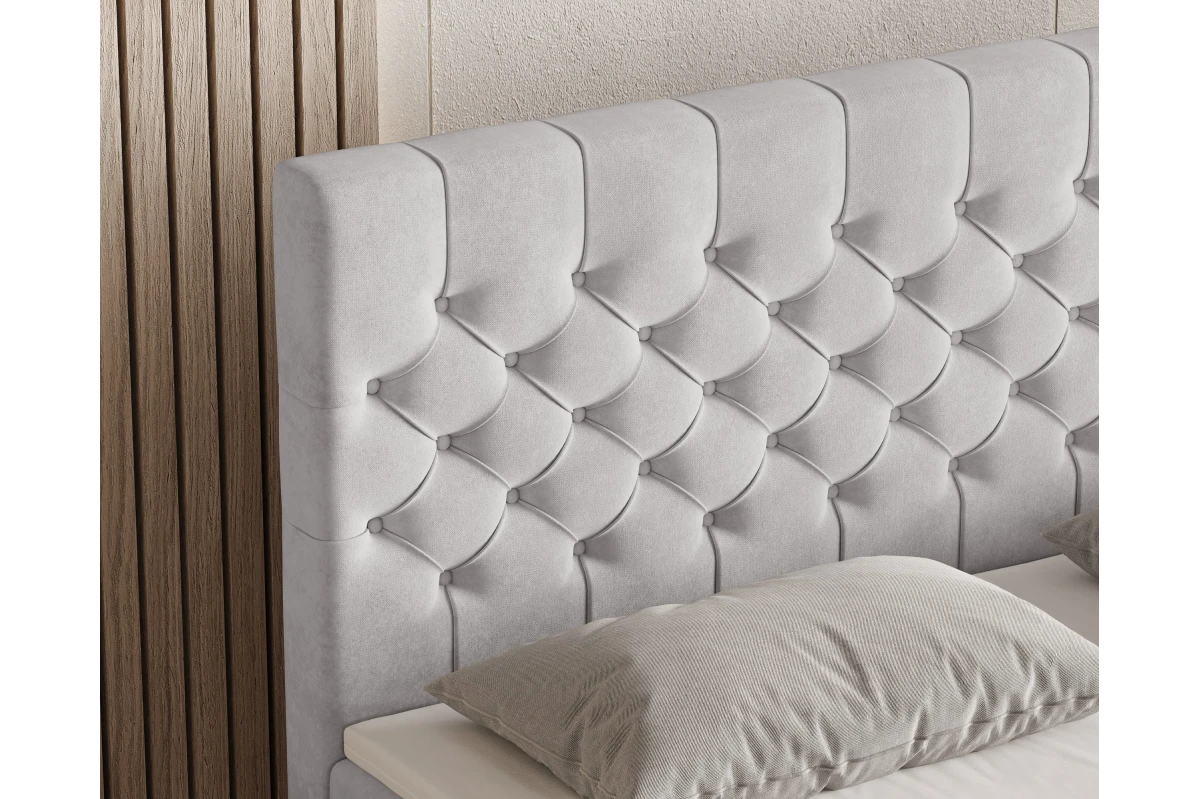Chesterfield Boxspringbett 12 – mit Bettkasten und Topper