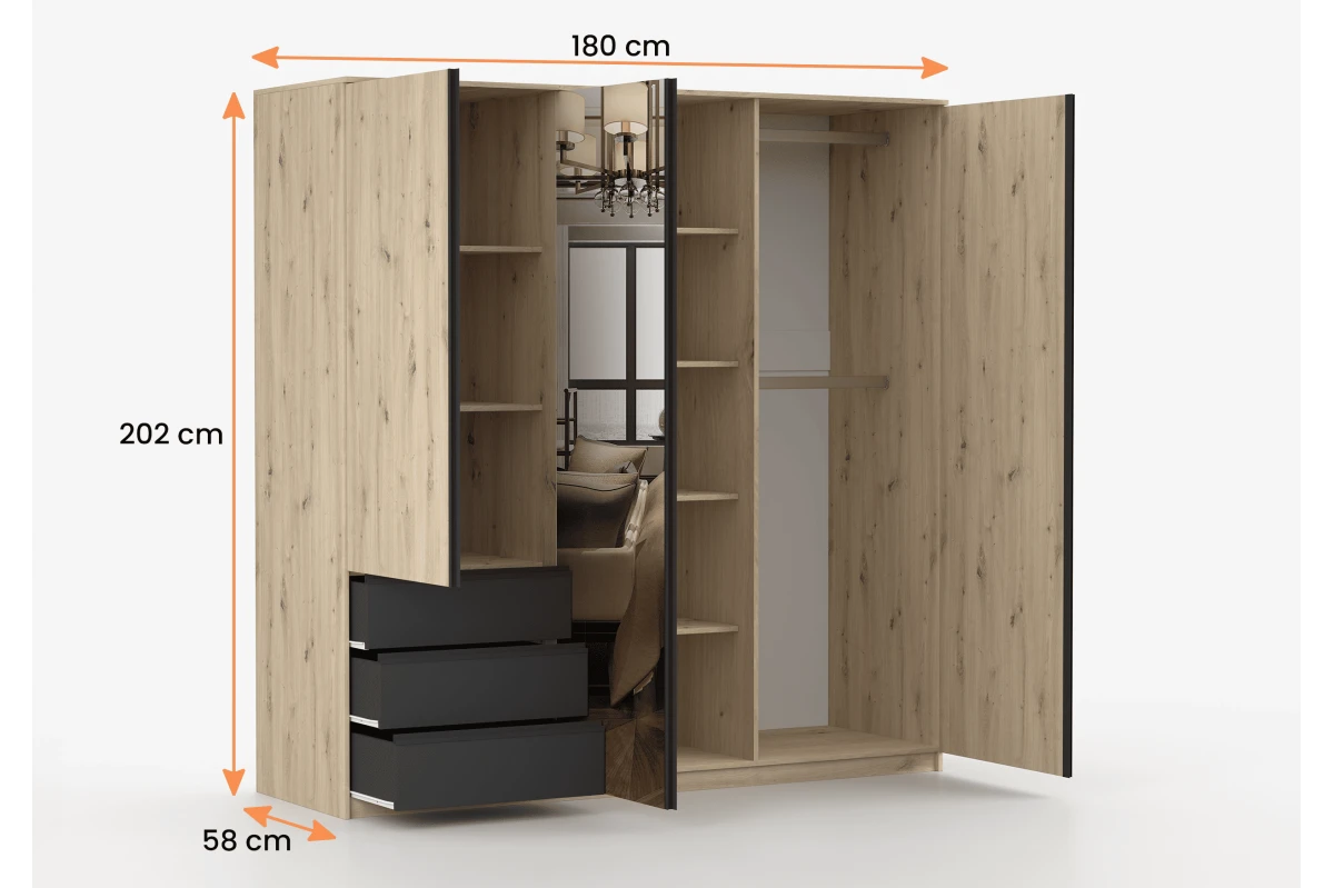 Kleiderschrank NELTO 180