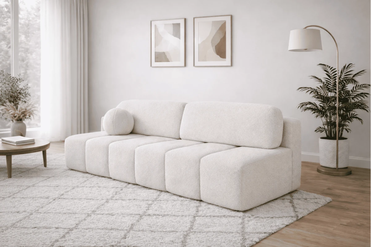 Sofa Fluffy - aus Bouclé