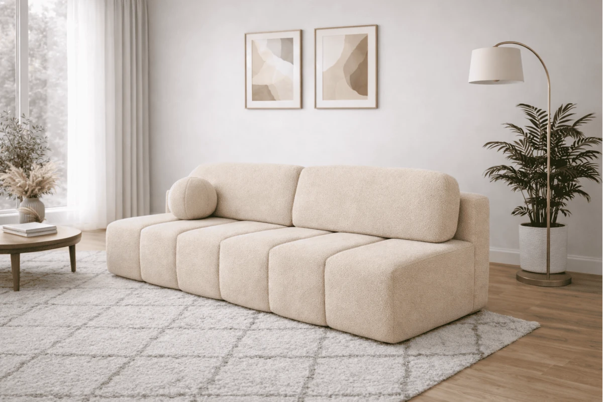 Sofa Fluffy - aus Bouclé