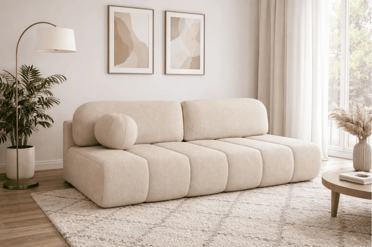 Sofa Fluffy - aus Bouclé