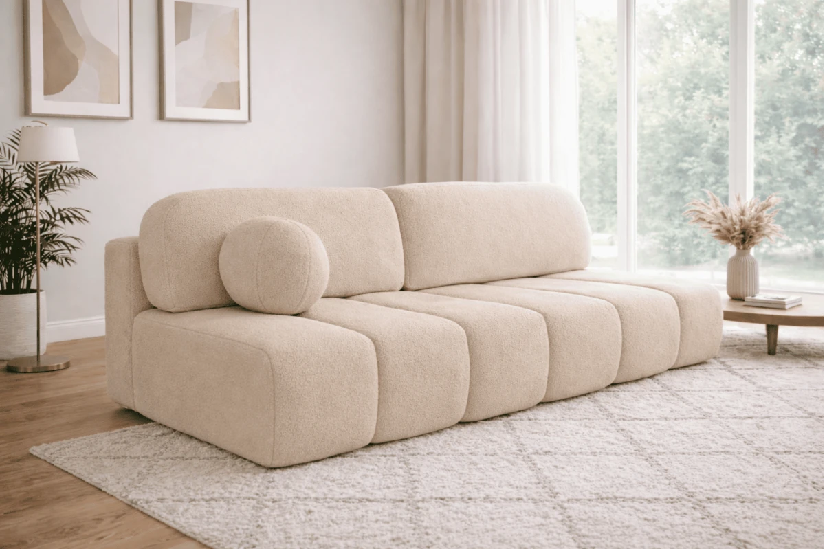 Sofa Fluffy - aus Bouclé