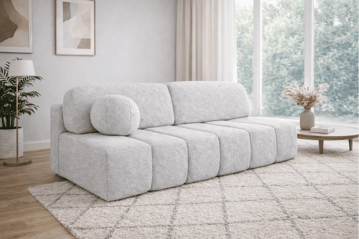 Sofa Fluffy - aus Bouclé
