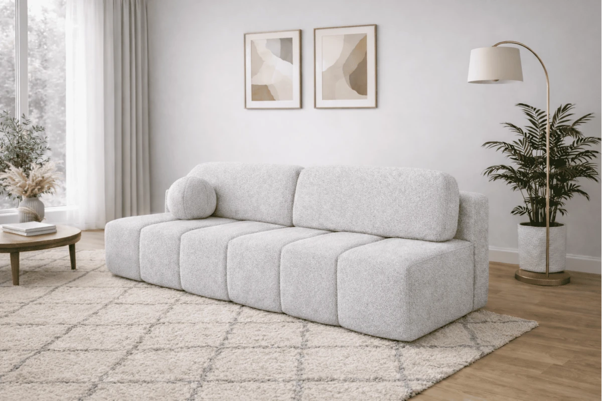 Sofa Fluffy - aus Bouclé