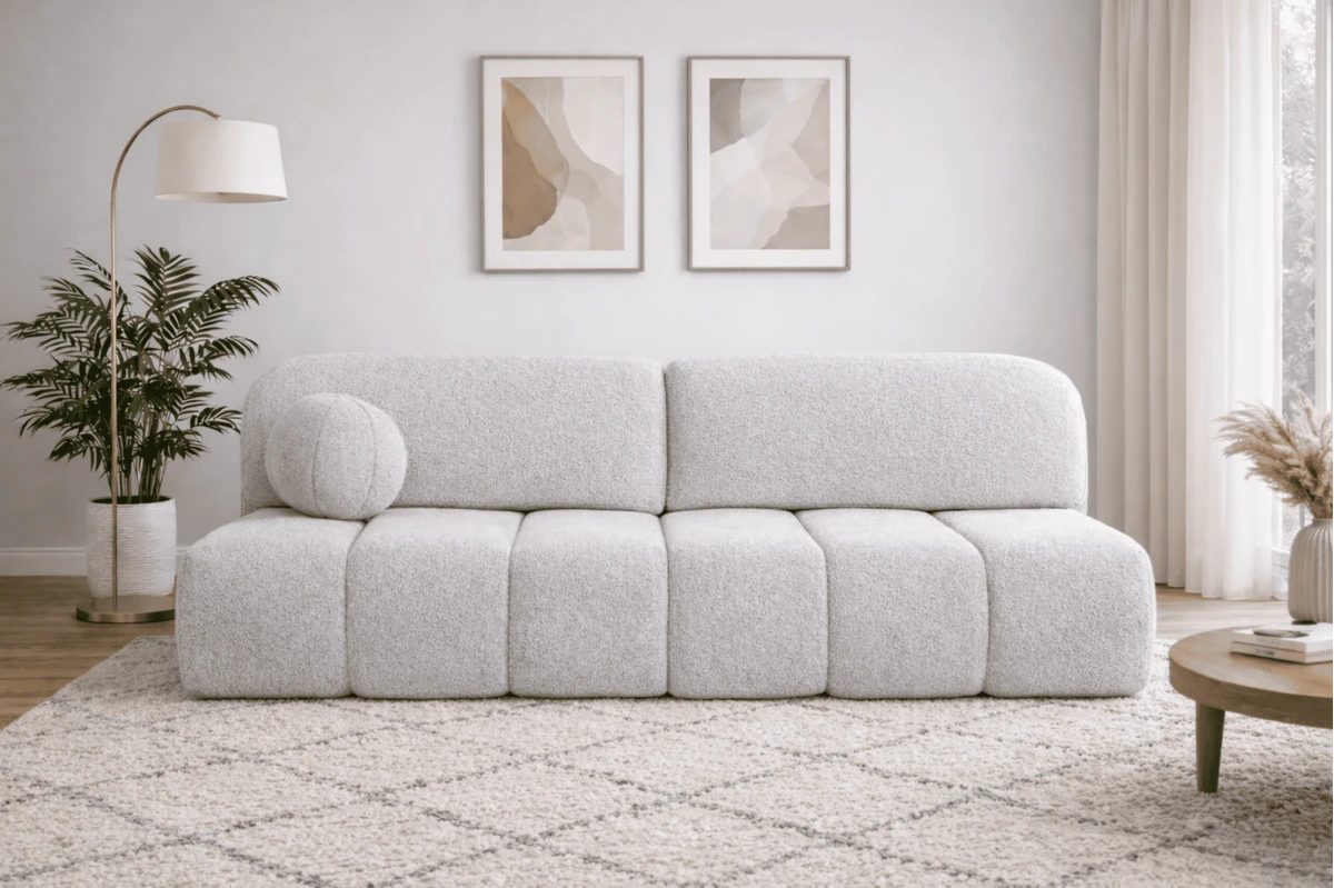 Sofa Fluffy - aus Bouclé