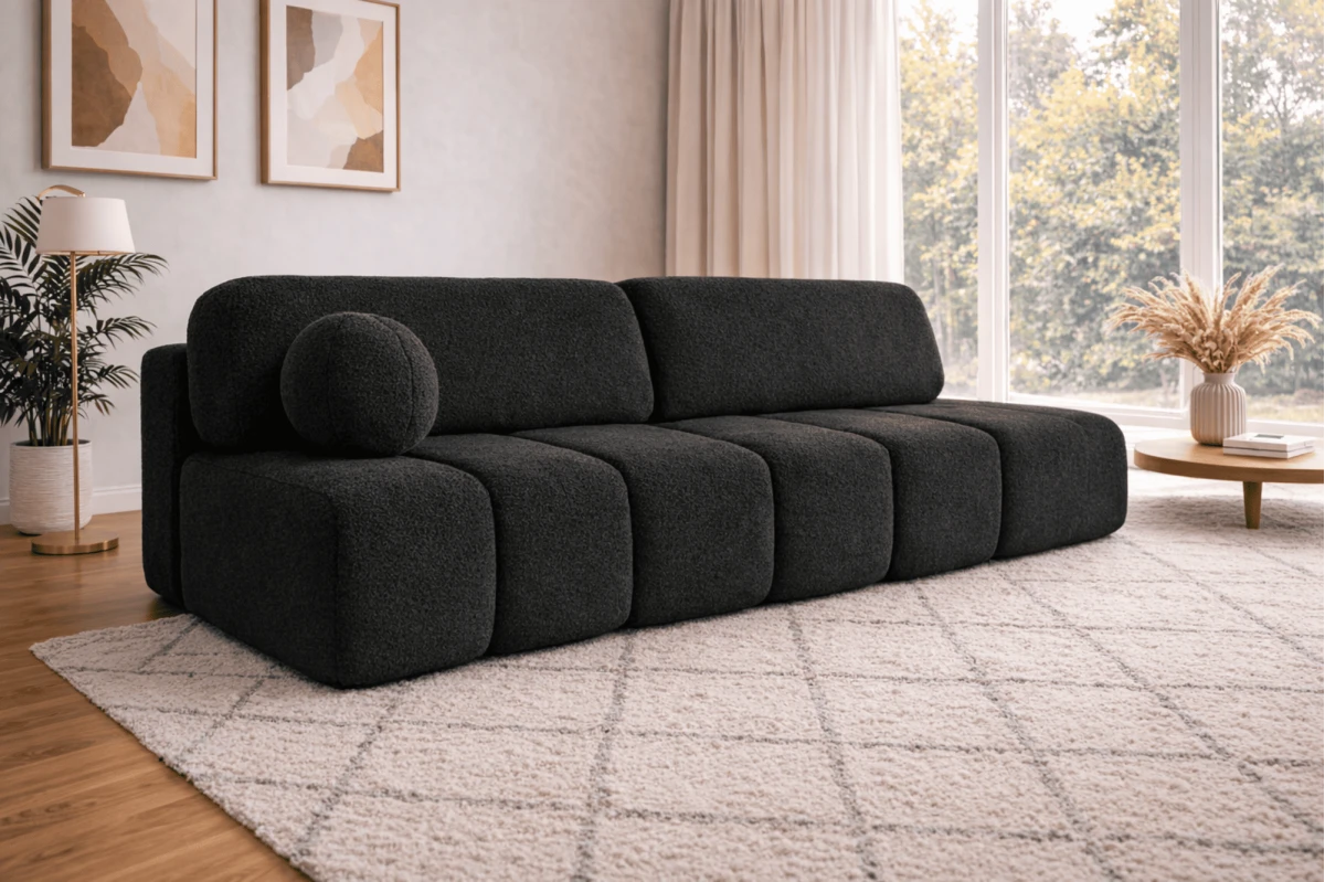 Sofa Fluffy - aus Bouclé