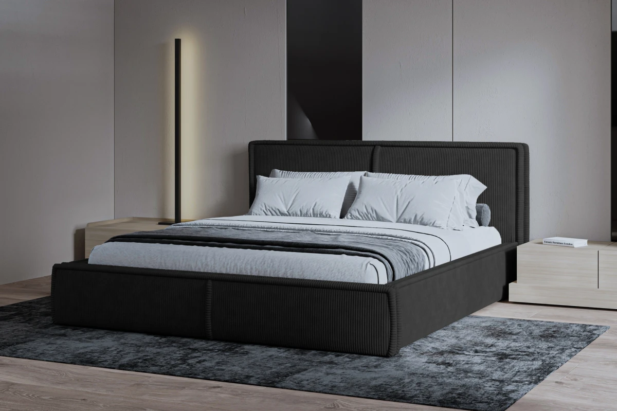 Polsterbett 140x200 - Bett 04 - Beige (Poso 02)
