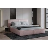 Polsterbett 140x200 - Bett 04 - Creme (Poso 100)