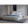 Polsterbett 140x200 - Bett 04 - Creme (Poso 100)