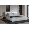 Polsterbett 140x200 - Bett 04 - Creme (Poso 100)