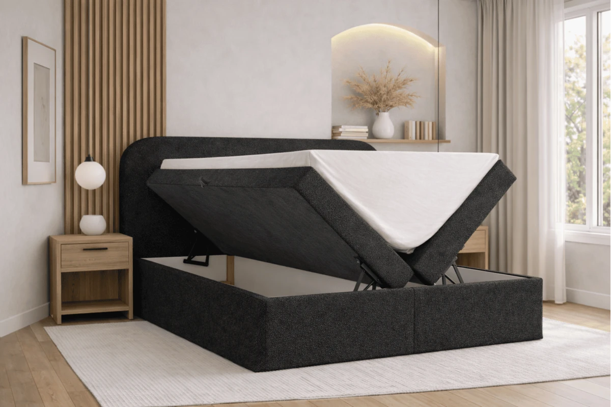 Kontinetalbett - Boxspringbett 07 - 160x200