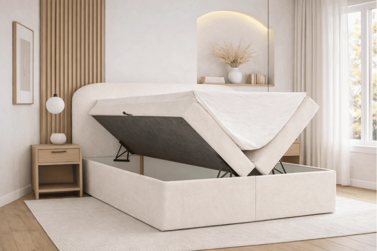 Kontinetalbett - Boxspringbett 07 - 140x200