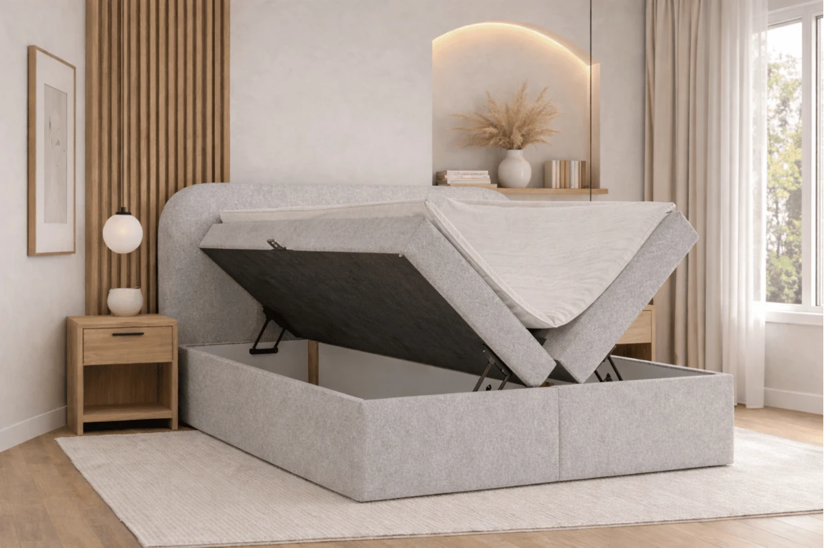 Kontinetalbett - Boxspringbett 07 - 160x200