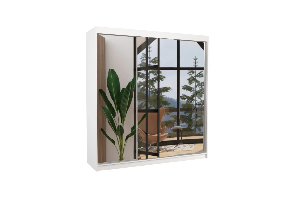 Schiebetürenschrank mit Spiegel BERGEN 200