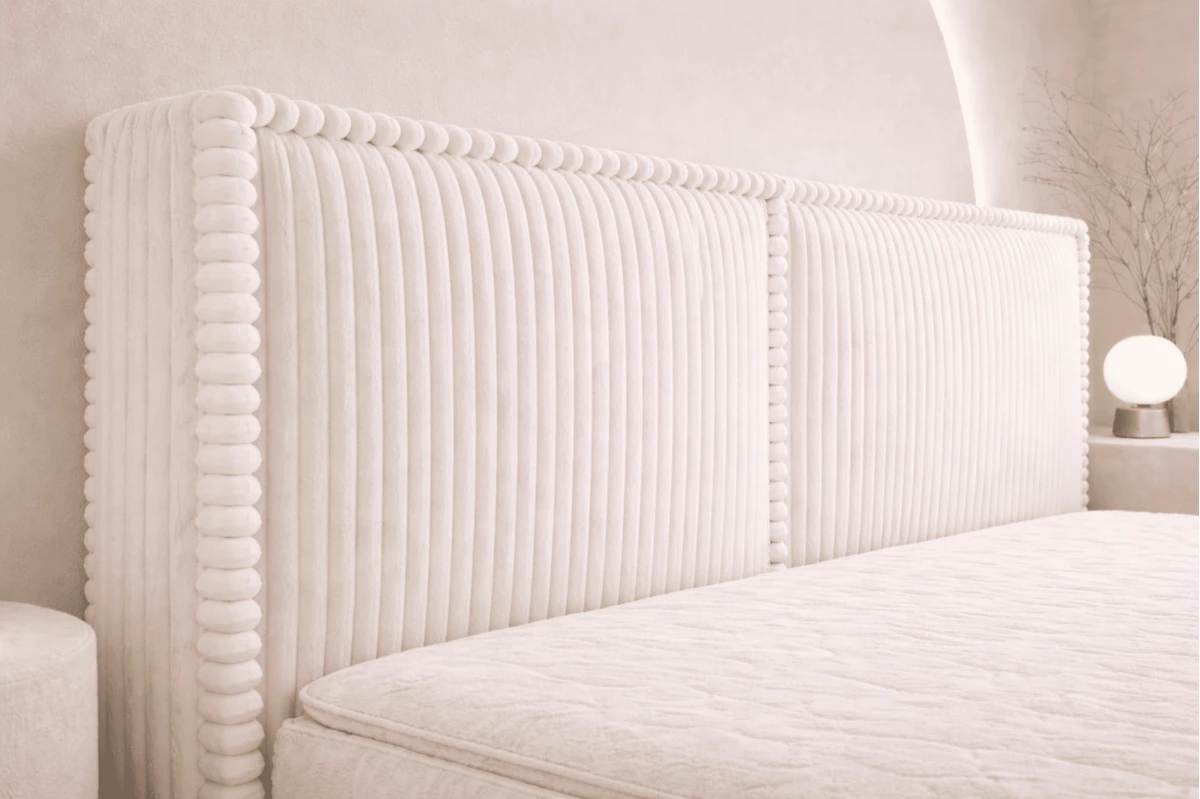 Boxspringbett 140x200 mit Bettkasten aus Cord Top Qualität