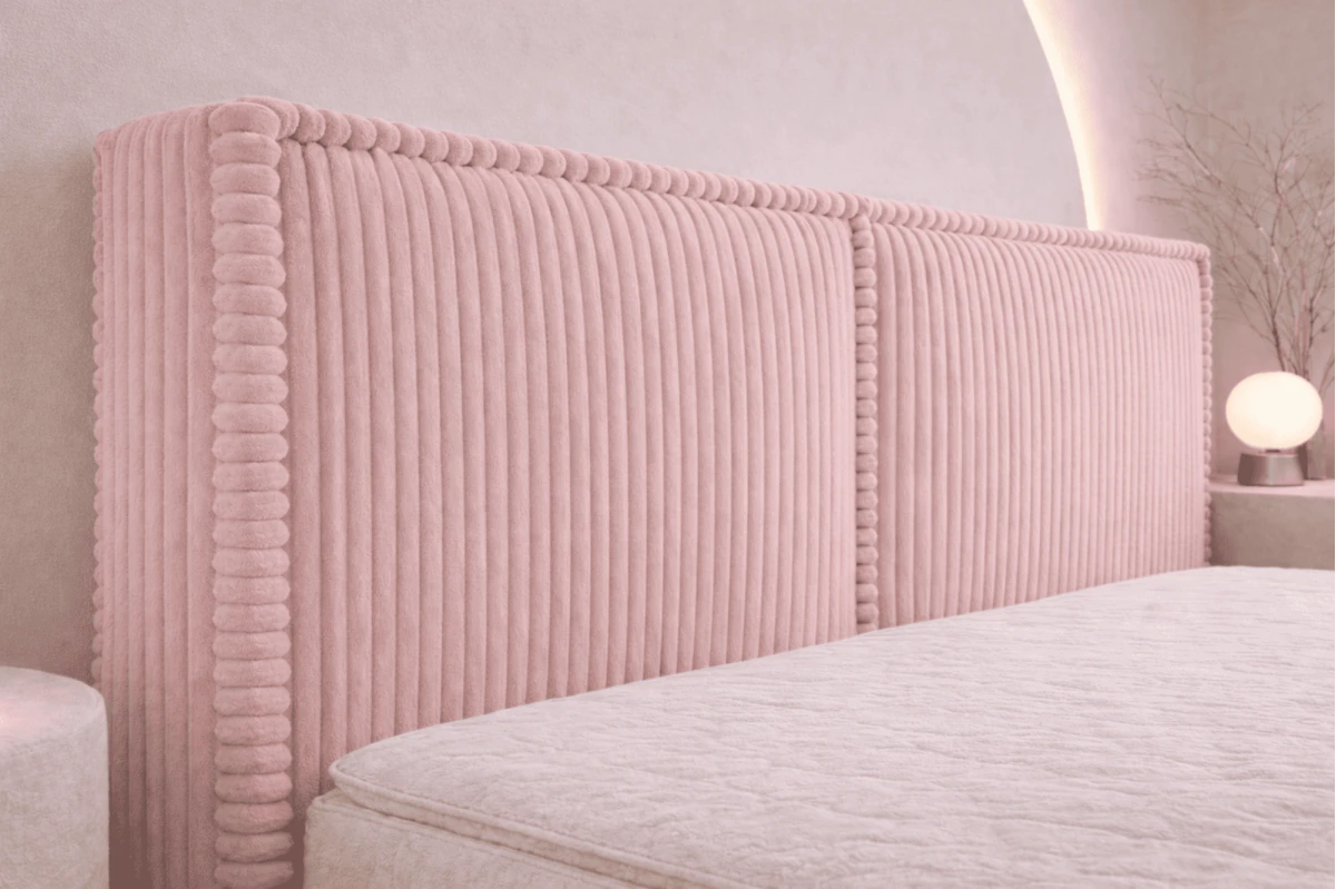 Boxspringbett 140x200 mit Bettkasten aus Cord Top Qualität