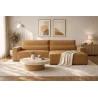 Cord Eckosfa Taupe - Denver L - Poso 02 - Haustierfreundlich Stoff