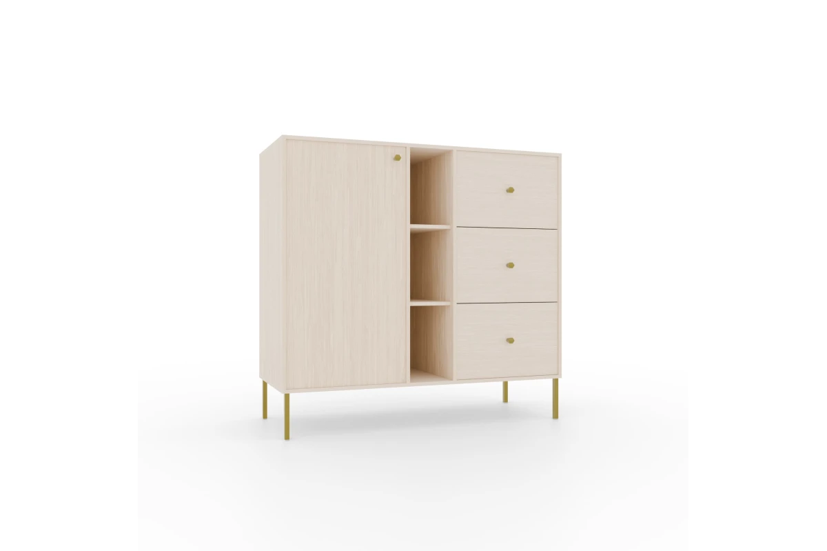Kommode 1D 3S 3P FREYA - Beige Sand