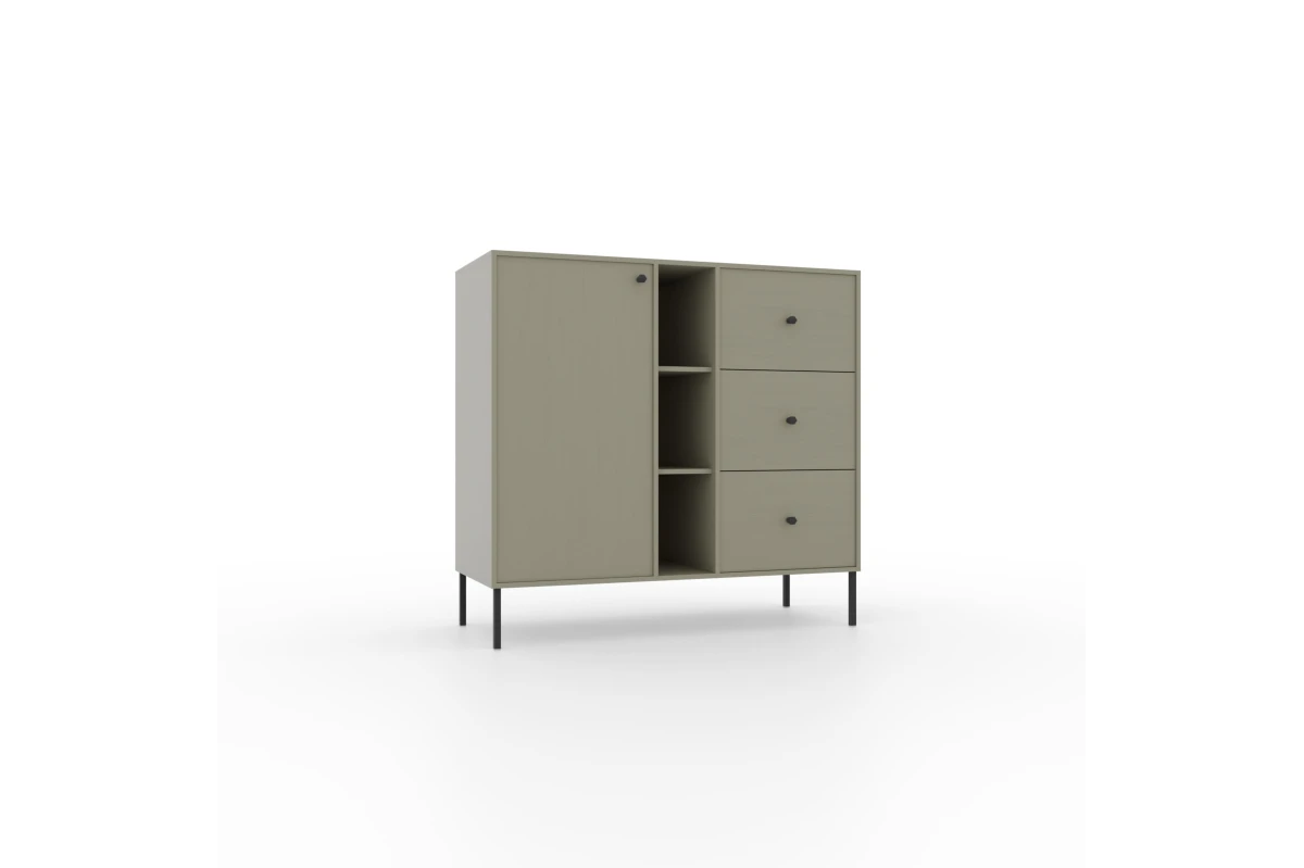 Kommode 1D 3S 3P FREYA - Beige Sand