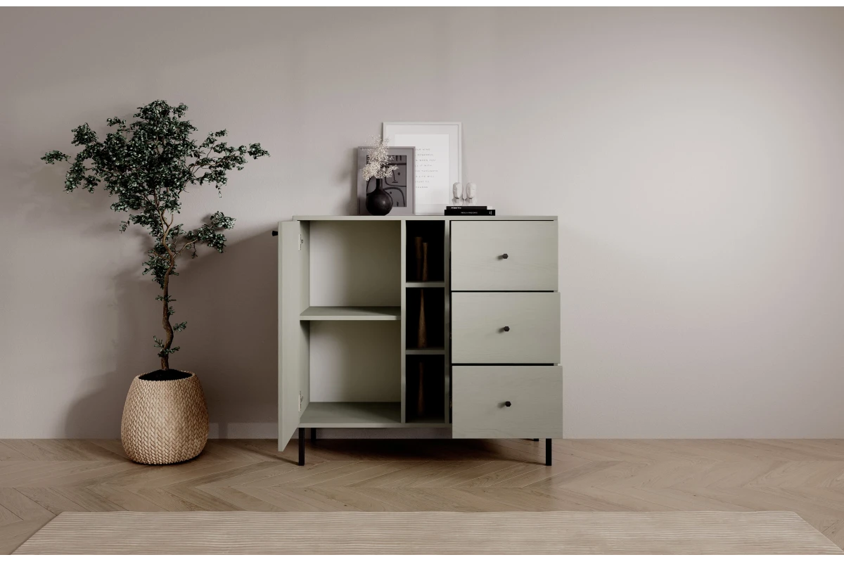 Kommode 1D 3S 3P FREYA - Beige Sand