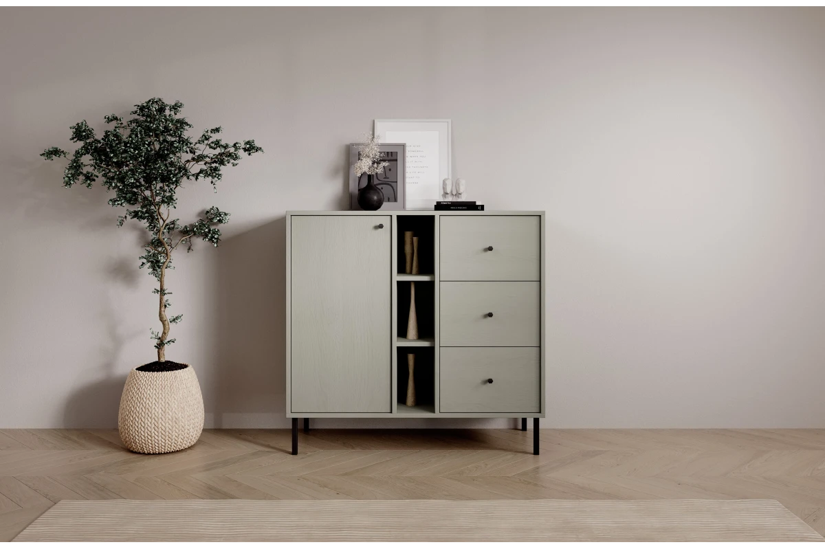 Kommode 1D 3S 3P FREYA - Beige Sand