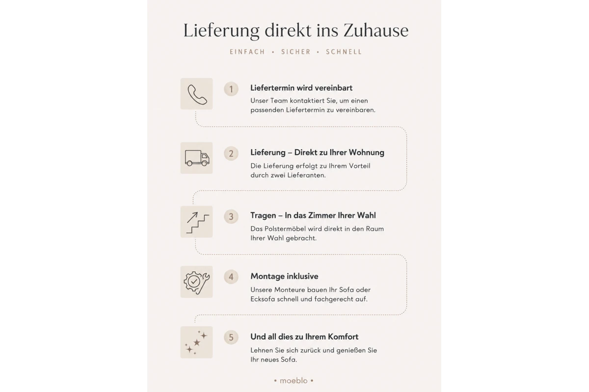 Ecksofa Diune - Rundsofa, Ecksofa mit abgerundetem Design