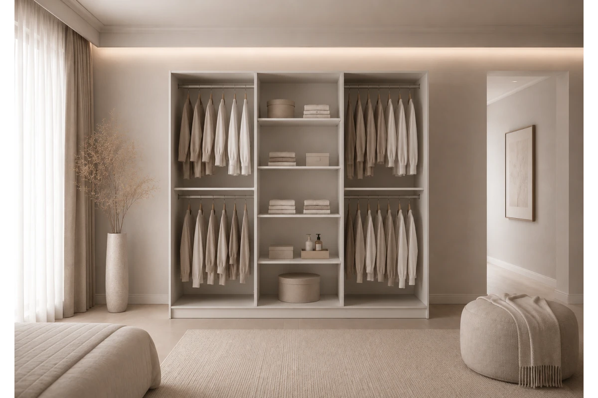 Drehtürenschrank Glamy WOOD 6D