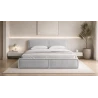 Polsterbett 140x200 - Bett 04 - Beige (Poso 02)