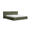 Polsterbett 06 - Weinrot Bett 180x200 aus Strukturstoff