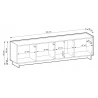 TV-Schrank 195 LILIE - Carmel-Eiche