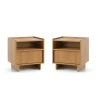 Nachttisch S50 LILIE - 2 Stk - Carmel-Eiche