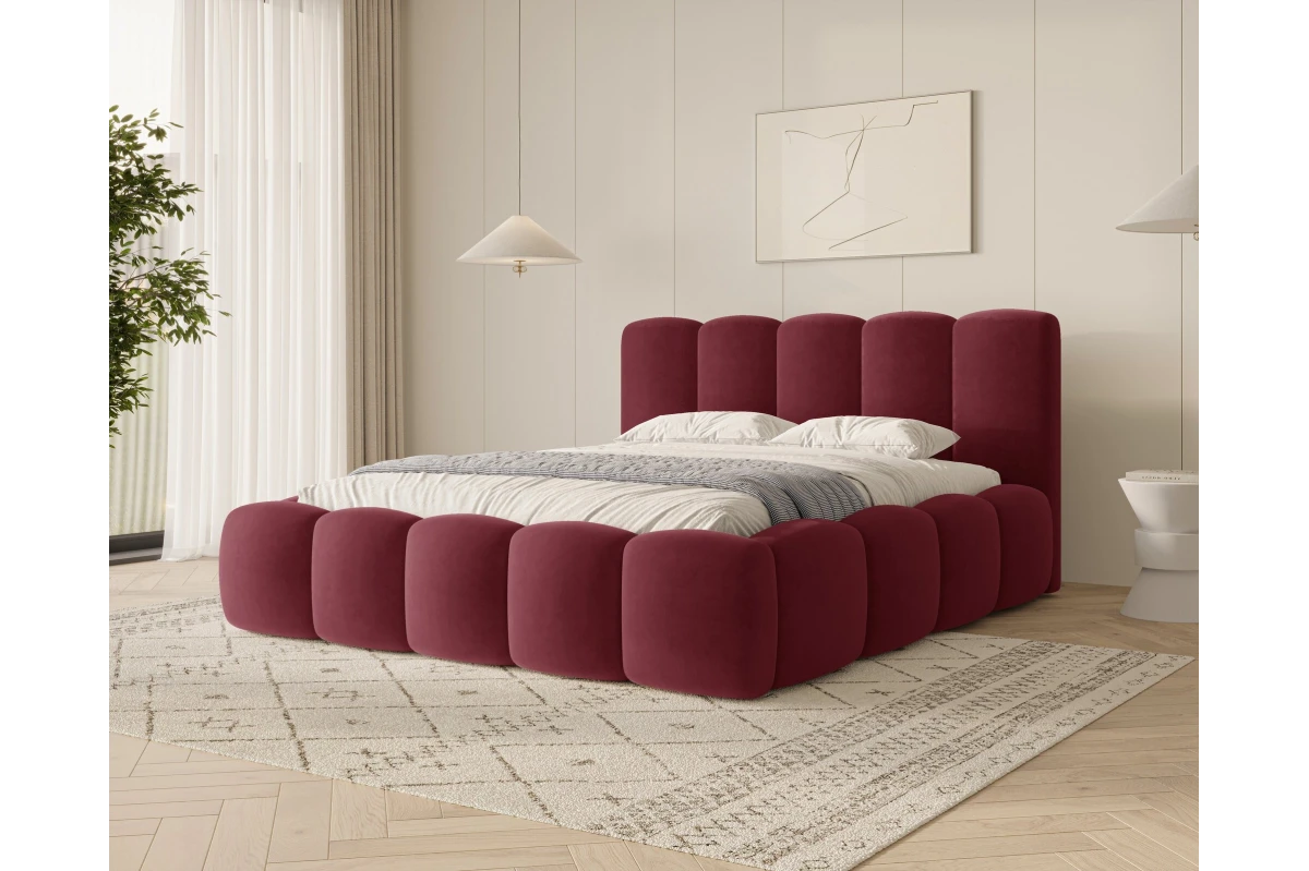 Polsterbett 18 - Bubble - Bubblebett aus Samt