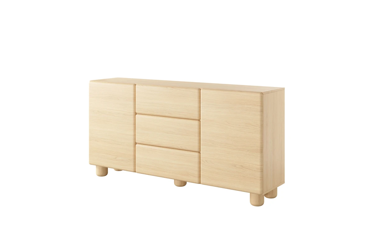 Kommode 160 2 Türen + 3 Schubladen ELDORA - Vicenza - Eiche