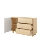Kommode 130 1 Tür + 3 Schubladen ELDORA - Vicenza-Eiche