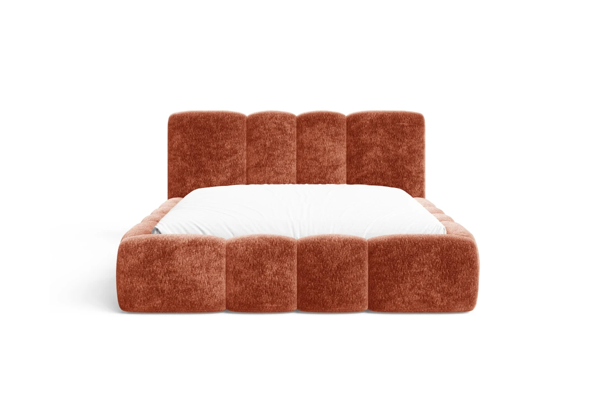 Polsterbett Wolke 26 - Bett 180x200 in Terracotta