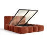 Polsterbett Wolke 26 - Bett 180x200 in Terracotta