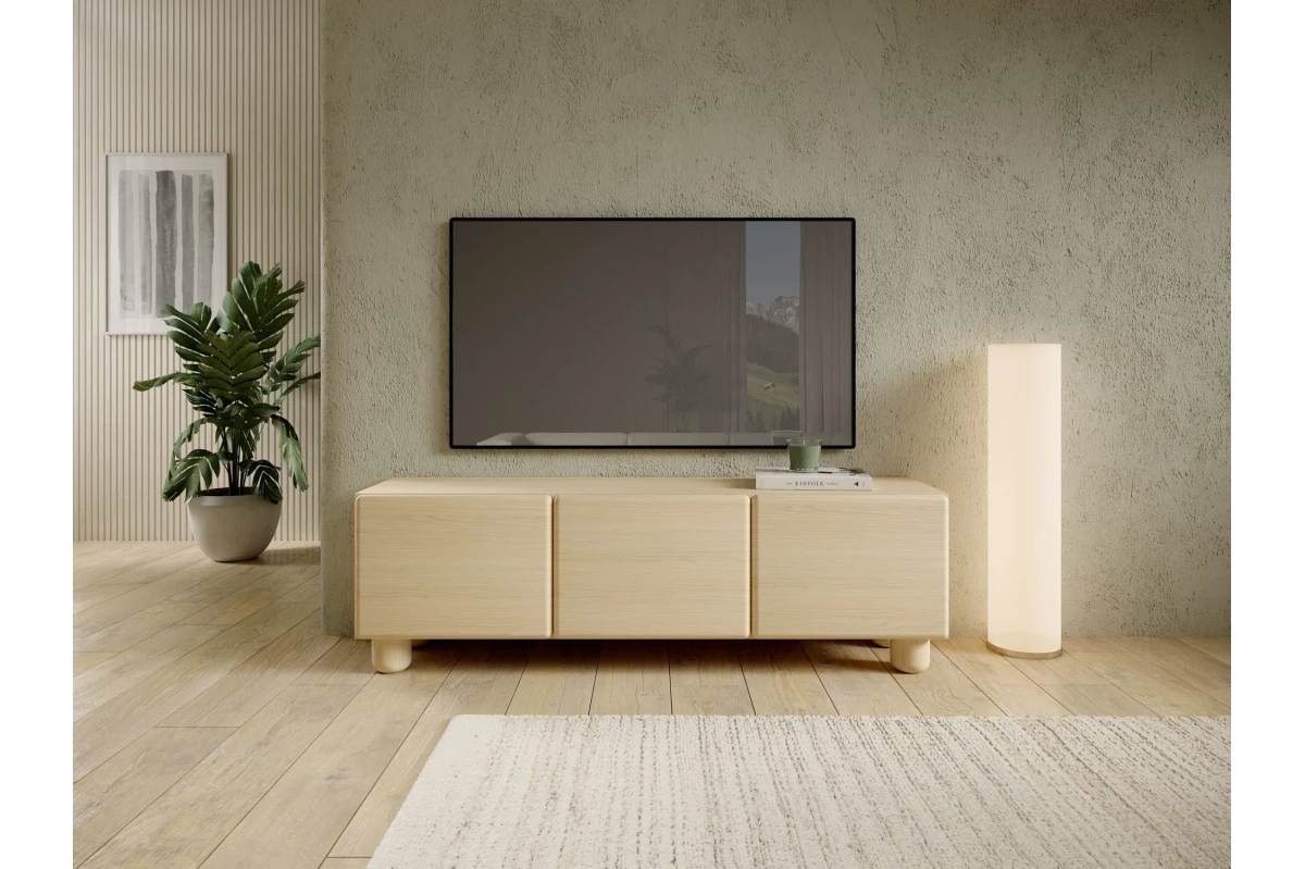TV-Lowboard 150 3 Türen ELDORA - Vicenza-Eiche